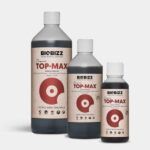 Top Max de BioBizz es un estimulador 100% orgánico para acelerar la floración, hará el transporte de nutrientes más rápido por la planta obteniendo las mejores cosechas.
