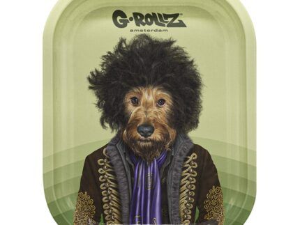 Bandeja metalica G-Rollz de la coleccion Pets Rock Rap. Mide 14 x 18 cms