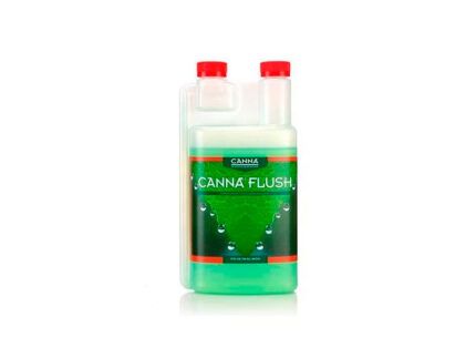 CANNA FLUSH es un producto para limpiar sustratos y plantas de un exceso de nutrientes.