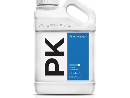 Athena PK es un complemento estimulante equilibrado de la floración de nuestros fertilizantes Bloom. Este estimulante líquido limpio está diseñado para complementar durante la fase de floración media o tardía. Athena PK es un potenciador bajo en nitrógeno que proporciona fósforo y potasio adicionales que las plantas de alto rendimiento necesitan para una producción máxima.