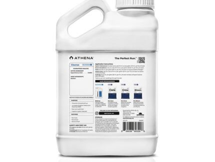 Athena Cleanse está elaborado a partir de los agentes de optimización de la zona de la raíz ideales (y seguros): ácido hipocloroso. Este ácido suave y seguro se deriva de la sal y de un proceso de tratamiento electroquímico patentado. El resultado es un producto químico único, seguro para las plantas, con poderosas propiedades oxidantes para mantener la zona de la raíz limpia y libre de acumulaciones orgánicas y minerales no deseadas. Estas propiedades especiales reducen las incrustaciones minerales en los sistemas de riego