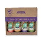 El Atami VGN Pack-4 de 250 ml es una solución completa y natural para aquellos que buscan nutrir sus plantas de manera sostenible y efectiva. Este conjunto incluye cuatro botellas de fertilizantes veganos de alta calidad,