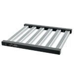 Panel plegable • Potencia (W) 360 PPFD 972 µmol/s Eficiencia 2,6 µmol/j 6 Barras LED Potencia regulable Voltaje de entrada 100-277V Conexión RJ 14 para Master Controller Chip Sanan Full Spectrum 60 x 58 x 5