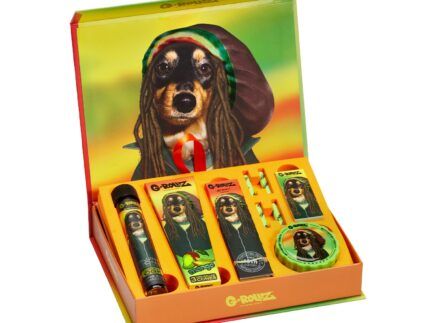 Descubre la caja de regalo G-Rollz. Atrevida, colorida y repleta de una cuidada selección de artículos esenciales,